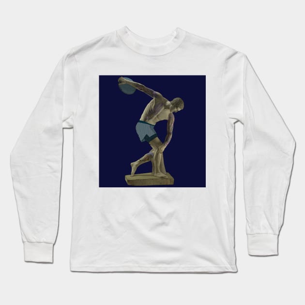 Discobolus Long Sleeve T-Shirt by Muga Design